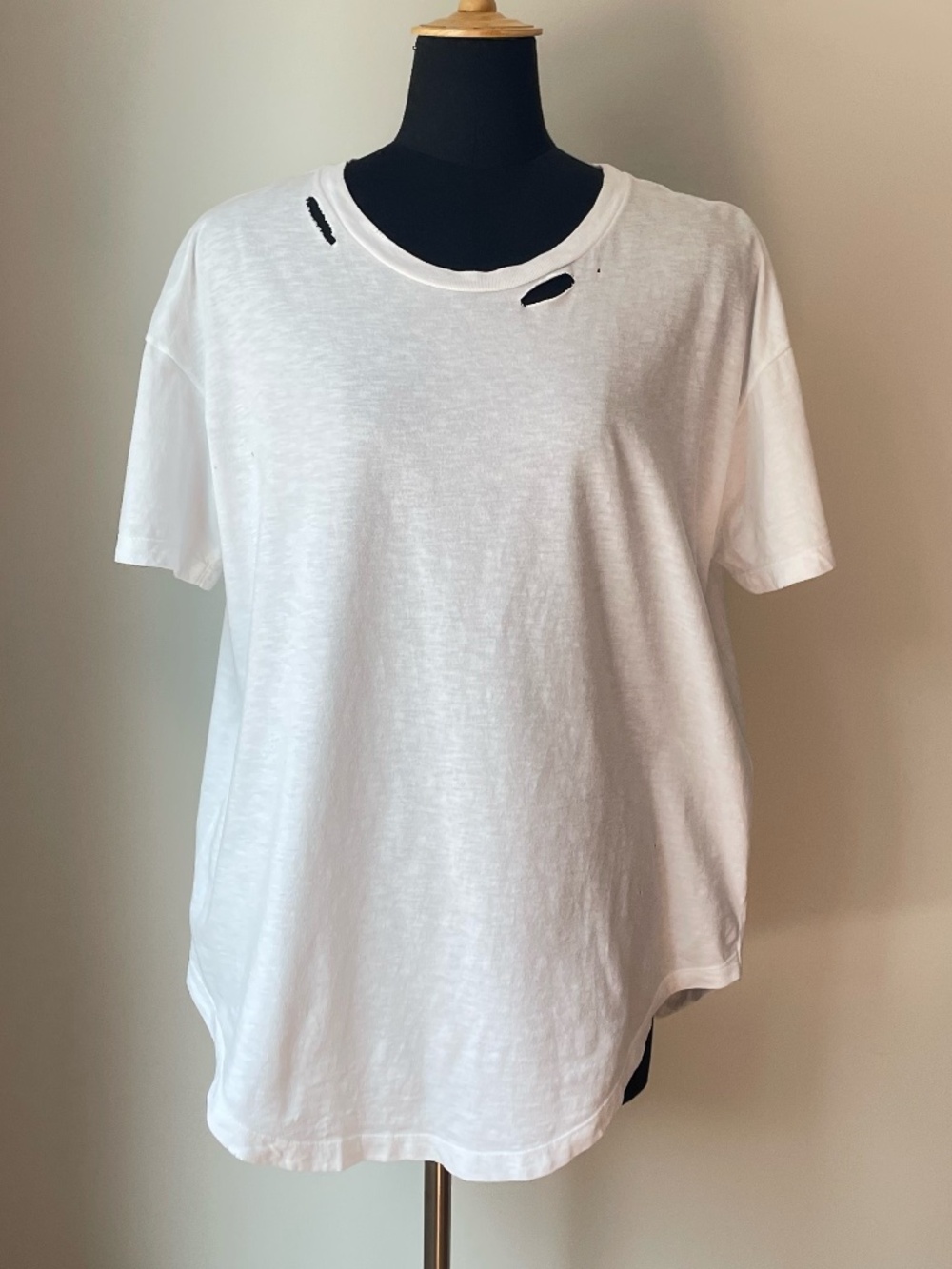 Aerie Distressed Oversized Boyfriend Tee